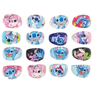 Детски акрилни пръстени Стич и Ейнджъл, микс цветове /Tm/