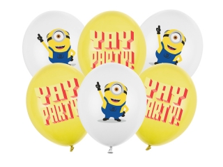 Комплект 6 бр. балони с печат Миньони/Minions /Pd/