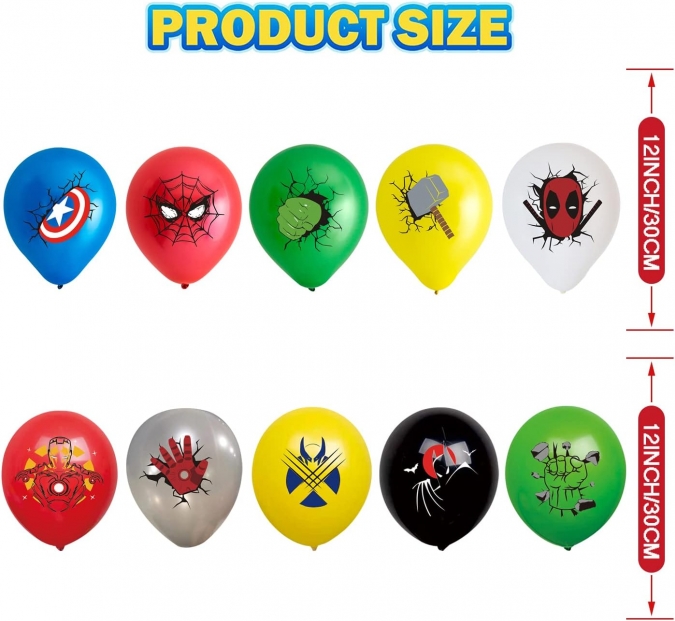 Балони Отмъстителите/Avengers, микс цветове, 5бр. /Pe/