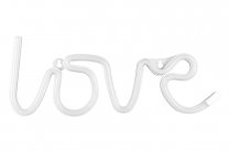 Светещ бял неонов USB Led надпис Love, 34,5х13см, /Pd/