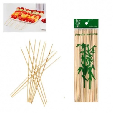 Бамбукови клечки за шишчета, 90 броя, 25 см /Km/