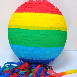 Пинята шарена диаметър 40 см