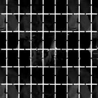 Ресни за фонова декорация - фолио, цвят черен, 100х200см /Pp/