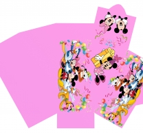 Комплект 13 парчета /заготовки за хартиена торта Мини Маус, с вкл. ринг за декорация /Mr/