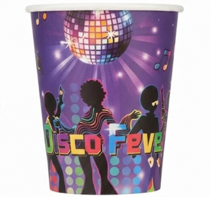 Хартиени парти чашки Диско/Disco,10бр. /Gx/