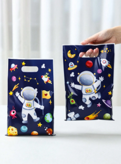 Подаръчни торбички, пликове за сладки Космос, планети,16х25см, 25 бр. в опаковка /Ch/