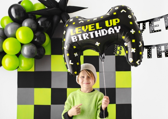Фолиев балон Джойстик, плейстейшън, Level Up, 72 см, /Pd/