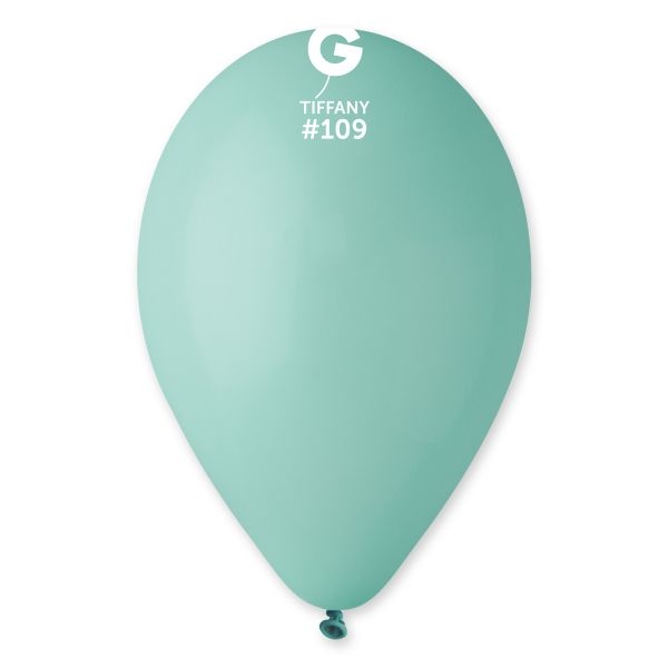 Балон цвят Тифани/мента/, Tiffany, диаметър 26см,100бр. в пакет, Gemar G90 109 /Uk/