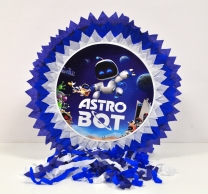 Пинята Астробот / Astro Bot, две лица 40х40 см