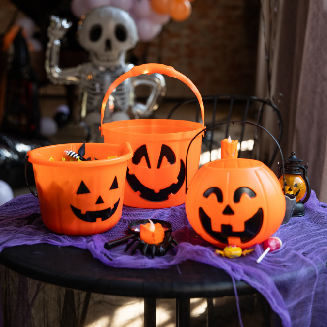 Пластмасова кофичка за лакомства за Хелоуин /Pp/