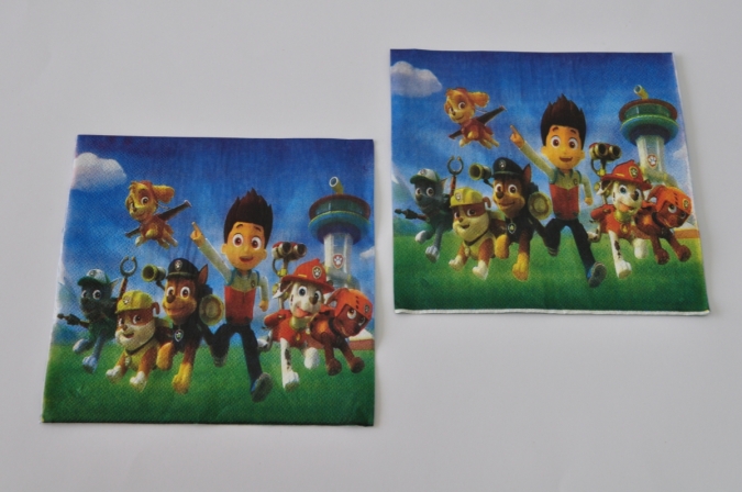Парти салфетки Пес Патрул 33х33 см /Gx/