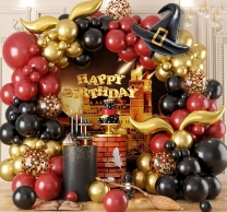 Комплект с балони тип арка, Магьосник, Хари Потър, 155бр. /Tm/