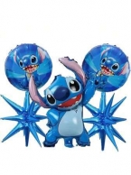 Комплект 5 бр. фолиеви балони Стич /Ch/