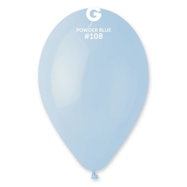 Балон Син пудра/Powder blue, диаметър 26 см, 10 бр. в пакет Gemar G90 108 /Uk/