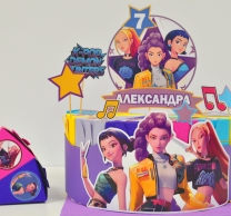 3Д Хартиена торта с декорация и персонализация Кей Поп / KPop