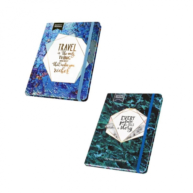 Бележник с два разделителя /твърди корици/, 14х9см. /Km/