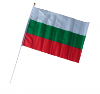 Български флаг/знаме с дръжка, 30х45см /Mb/