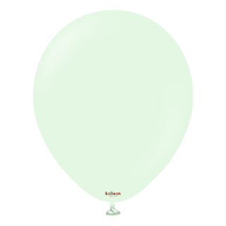 Балон бледо зелен, мента / Pale Green, Калисан, диаметър 30 см, 10 бр. в пакет