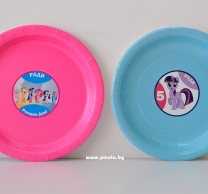 Персонализирана хартиена парти чинийка Малкото Пони, 6бр. пакет