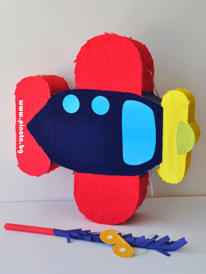 Пинята Самолет  Pinata Airplane, 65см