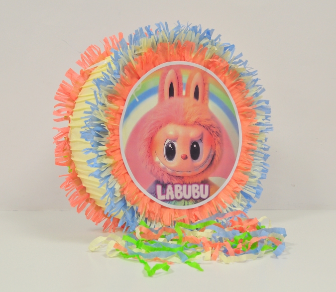 Пинята Лабубу, две лица 40х40 см