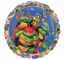 Фолиев балон Костенурките Нинджа, 43 см /Gd/
