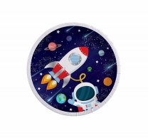 Хартиена парти чинийка Космос, 8бр. в пакет /Tr/