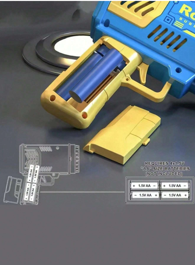 Пистолет за сапунени балони с 40 дупки /Ch/