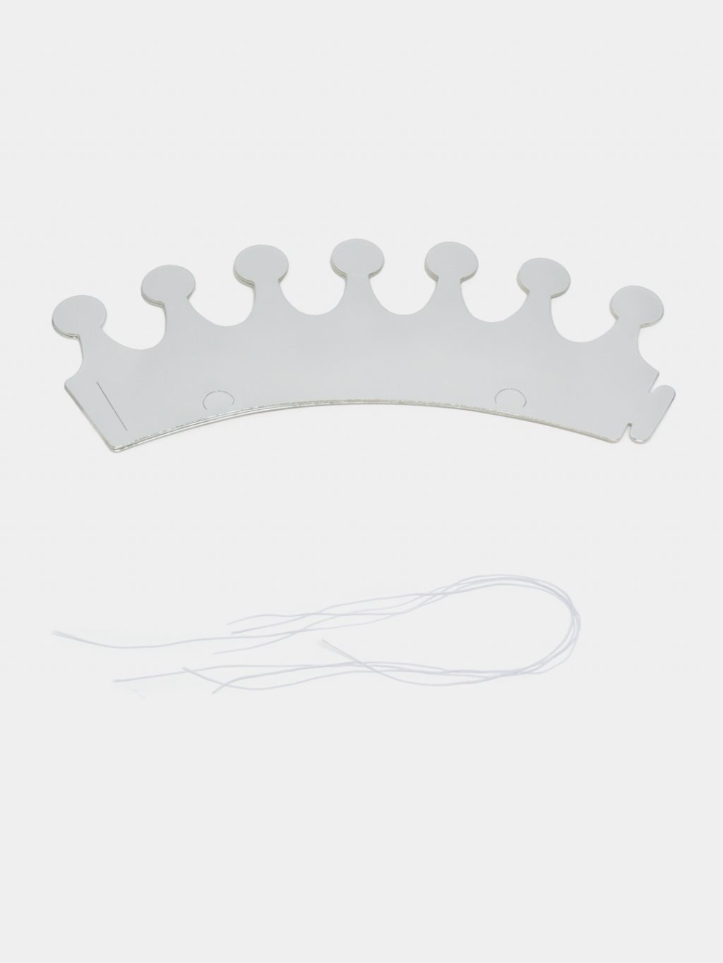 Корона, сребърна брокат, 10бр. пакет /Pe/