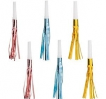 Парти свирки с ресни, различни цветове , 6 бр. в опаковка /Mb/
