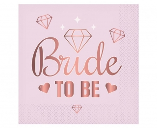 Салфетки Bride to be, Моминско парти, 20 бр. в пакет /Gd/