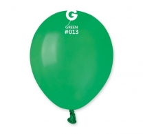 Балон зелен пастел, диаметър 13 см, 10 бр. в пакет, Gemar A 50 #013 /Uk/