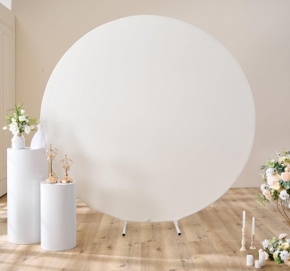 Калъф за стойка за арка, 200см диаметър, бял /Tm/