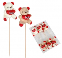 Плюшено мече със сърце