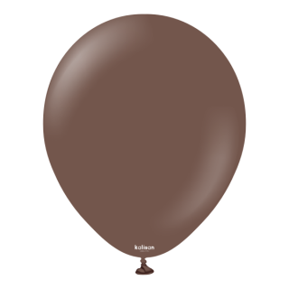 Балон цвят кафяв Шоколад / Chocolate Brown, Калисан, диаметър 30 см, 10 бр. в пакет