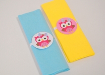 Парти салфетки Бухалче, 33х33 см, 6 бр. пакет