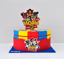 Хартиена торта с тематична декорация и персонализация Играта на играчките