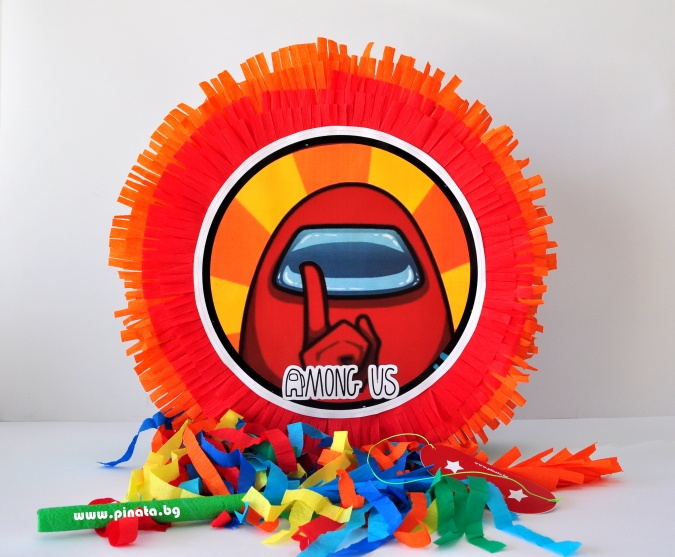 Пинята Амонгъс, две лица 40х40 см