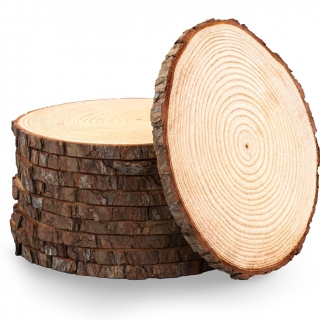 Дървена шайба за декорация, ф10см /Sa/