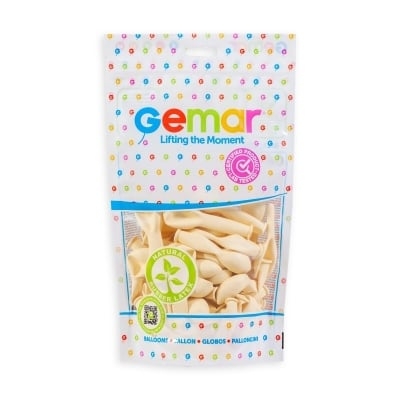 Балон цвят Масло, Butter, диаметър 13см,100бр. в пакет, Gemar A50 103 /Uk/