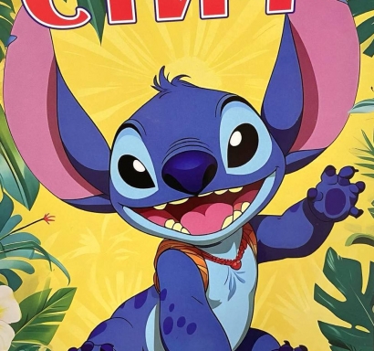 Книжка за оцветяване с включени стикери Стич /St/