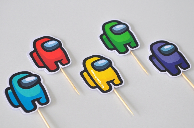 Топер за мъфини Амонгъс, 6 бр. в опаковка