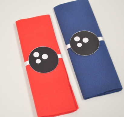 Парти салфетки Боулинг, 33х33 см, 6 бр. пакет