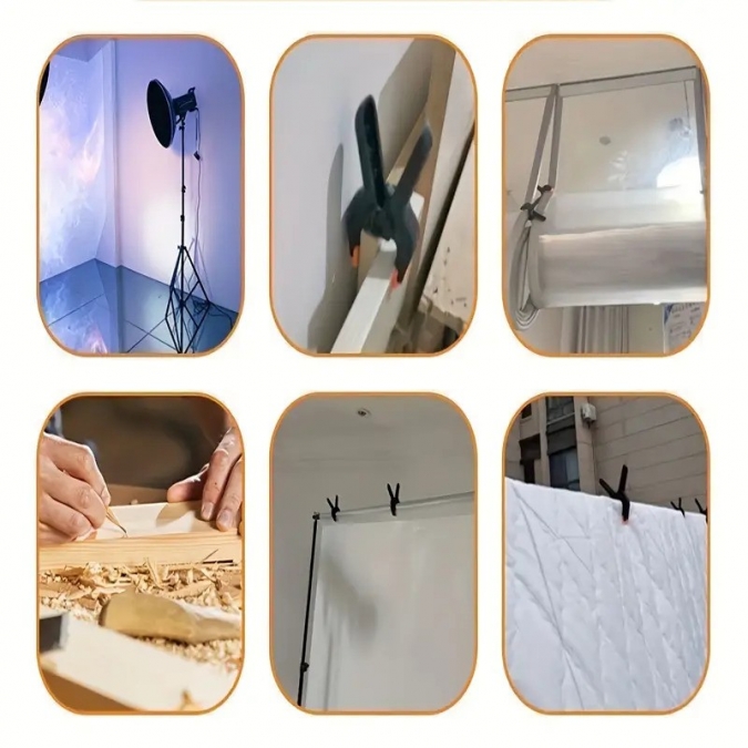 Пластмасова щипка за винил и балони, 5,0см /Tm/