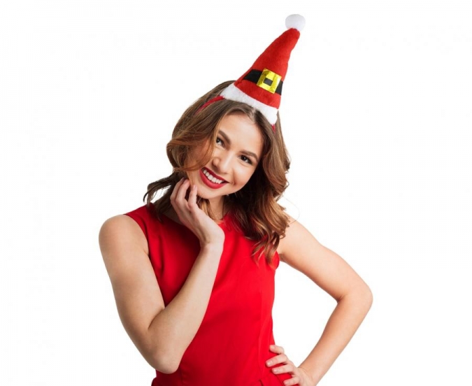 Диадема Дядо Коледа, 11х19см /Gd/