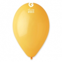 Балон цвят жълт, диаметър 30 см, 100 бр. в пакет, Gemar G110 #003