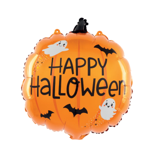 Фолиев балон Тиква Happy Halloween, Хелоуин, 57 см /Pp/