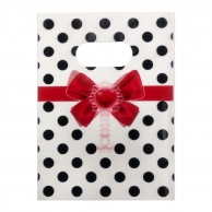 Подаръчна торбичка Панделка с точки, 20х25 см /Pe/