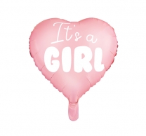 Фолиев балон Бебе момиче сърце 45см / It's a Girl  /Pd/