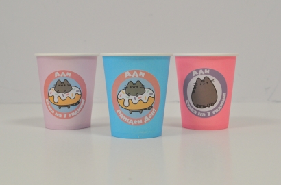 Парти чашка 220 мл., Коте Пушийн Pusheen, 6бр. пакет